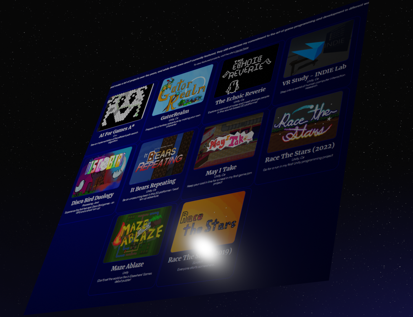 An image of the ALL PROJECTS page.