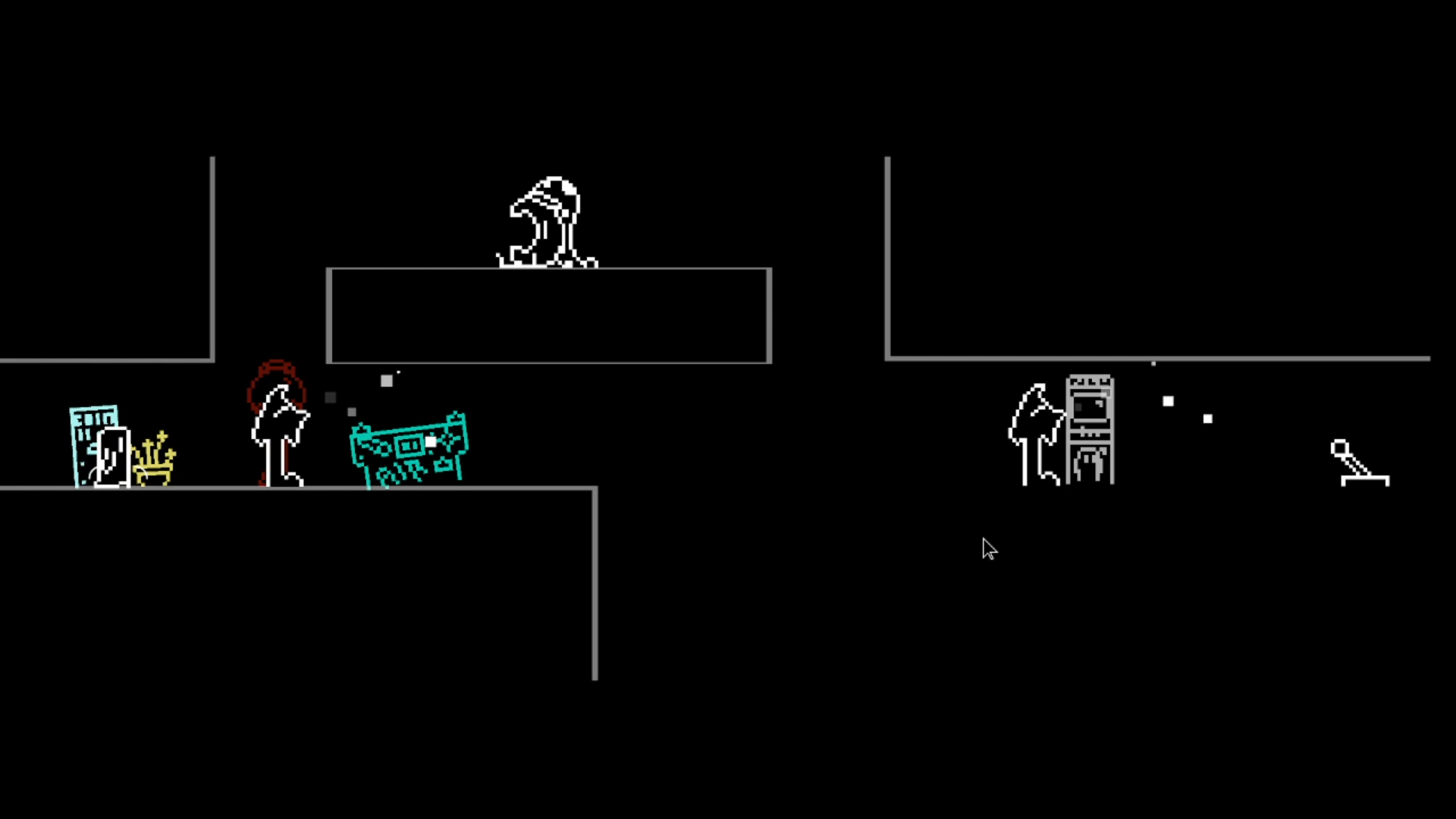 With a few user-friendly exceptions like enemies and important levers, things can only be SEEN if they are being HEARD.