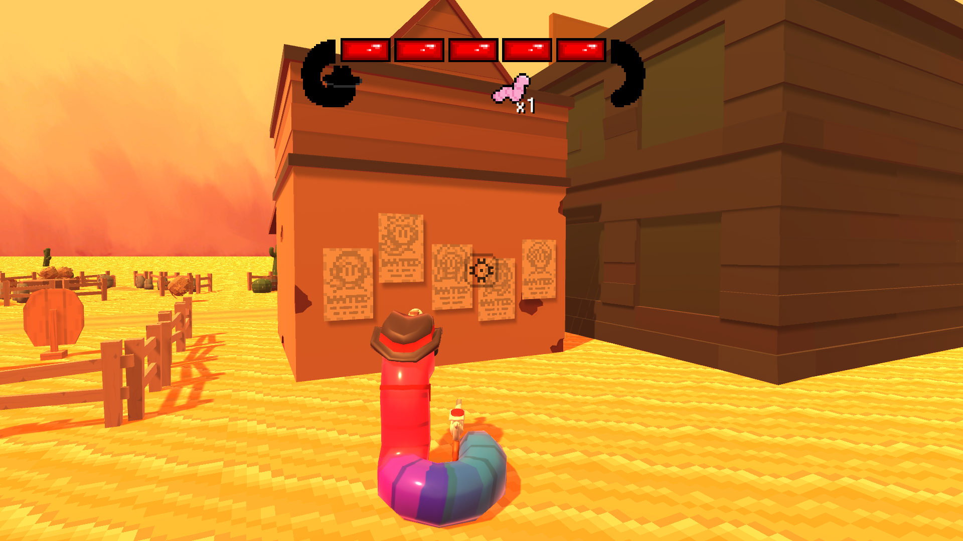 The West is full of secrets, but our favorite was the Gummy Worm skin for our hero.