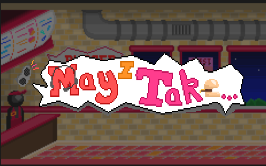 An image of the MAY I TAKE logo.