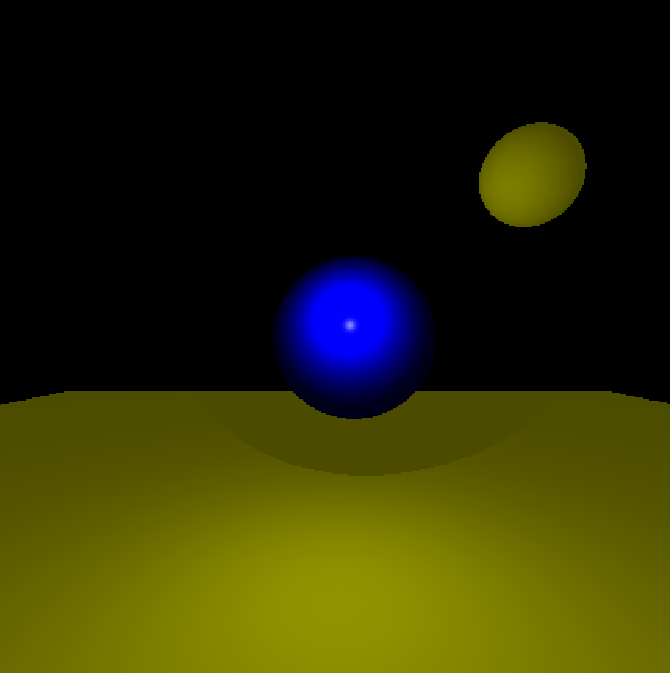 This is another progress screenshot; it's of my first successful implementation of a specular material.