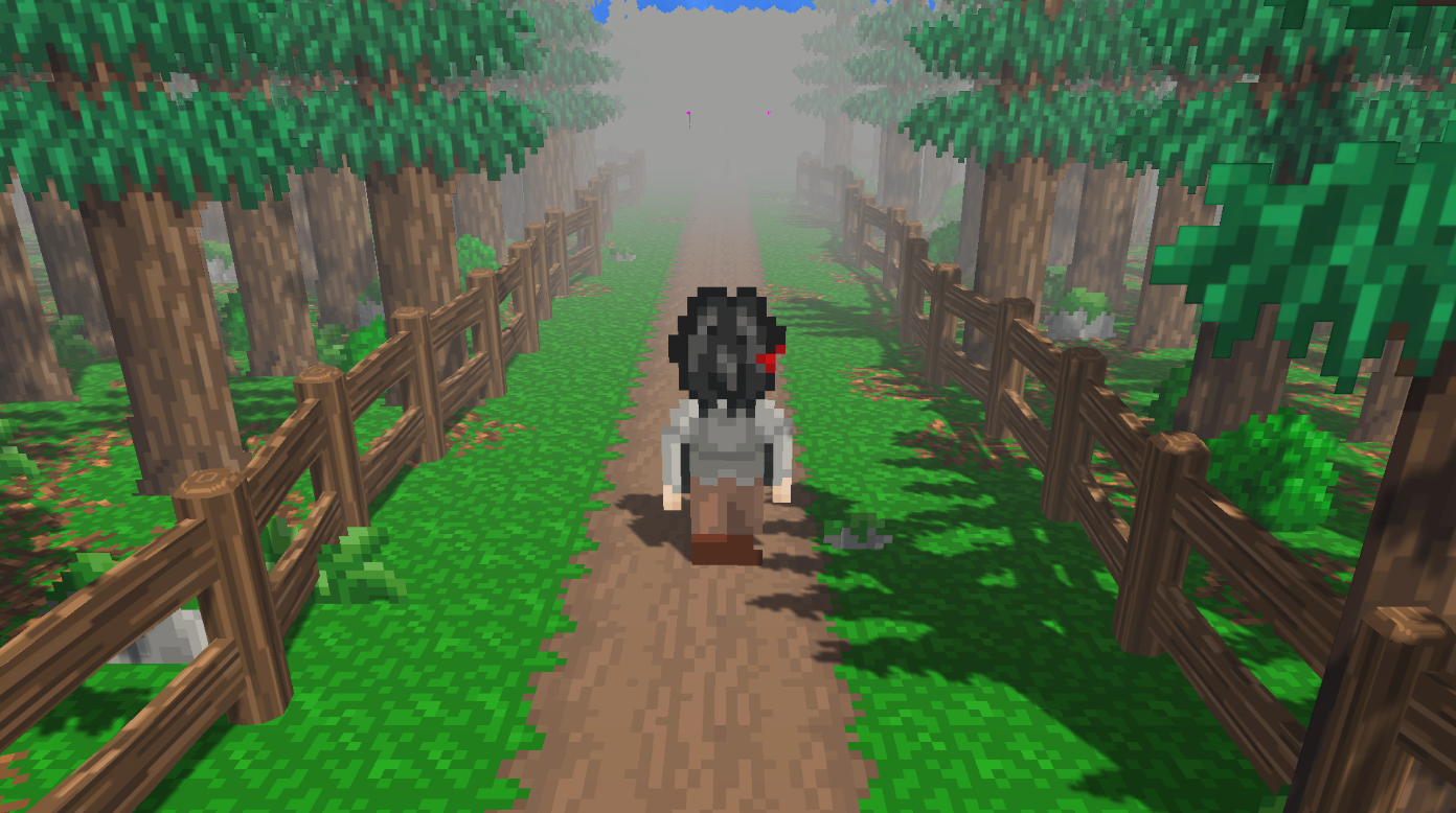 The woods outside the castle are the game's atmospheric opener.